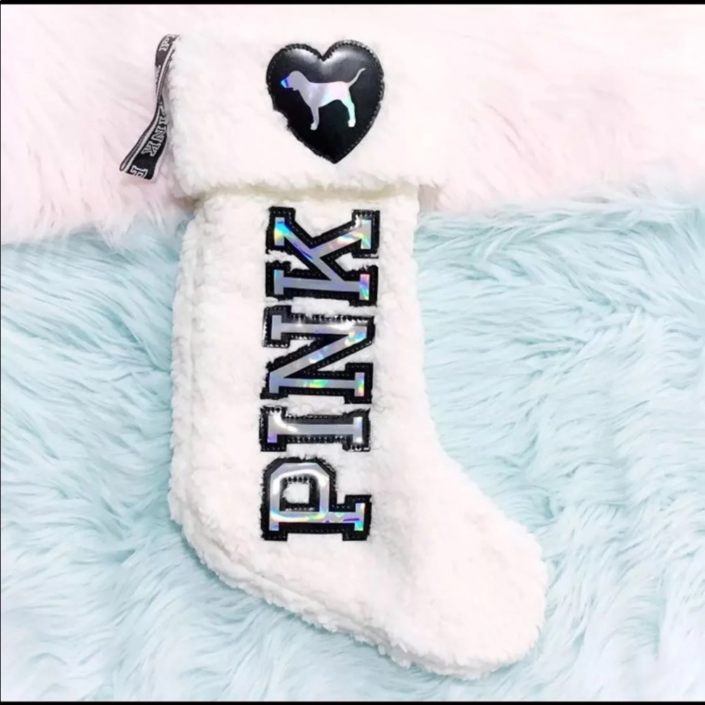 NEW IN PACKAGE VS PINK SHERPA STOCKING RARE